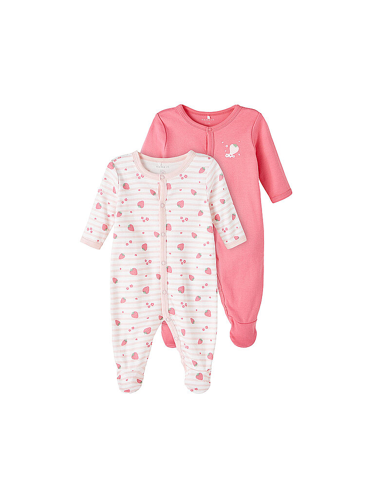 NAME IT Baby Schlafoverall 2-er Pkg. pink   62 baby